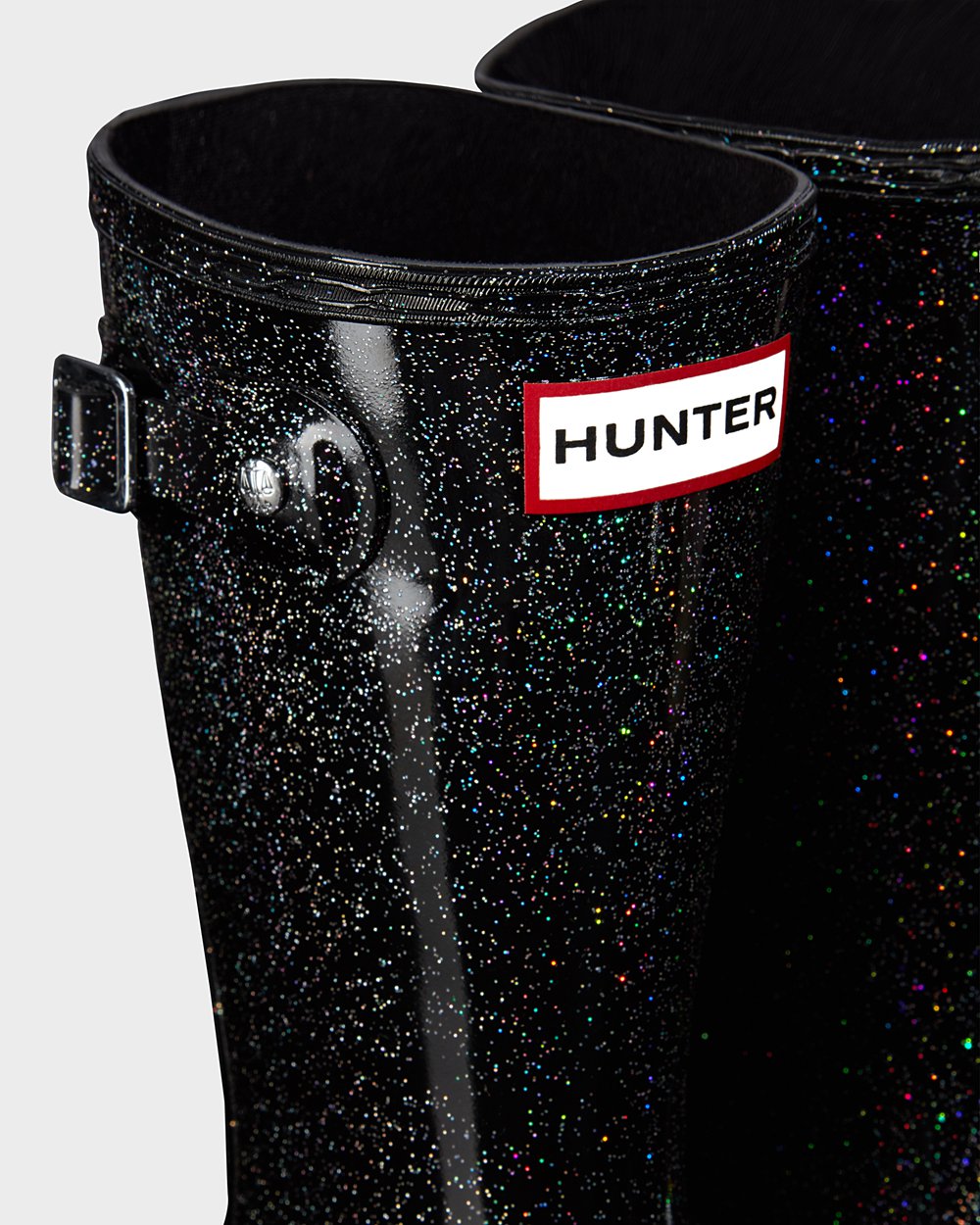 Kids Hunter Rain Boots Black Multicolor - Original Big Starcloud - 6923705-KT